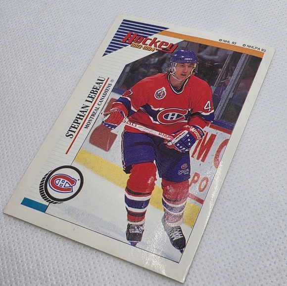 1993-94 Panini Hockey Stephan Lebeau Montreal Canadiens #16 Sticker - Picture 2 of 3